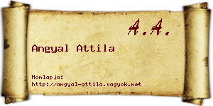 Angyal Attila névjegykártya